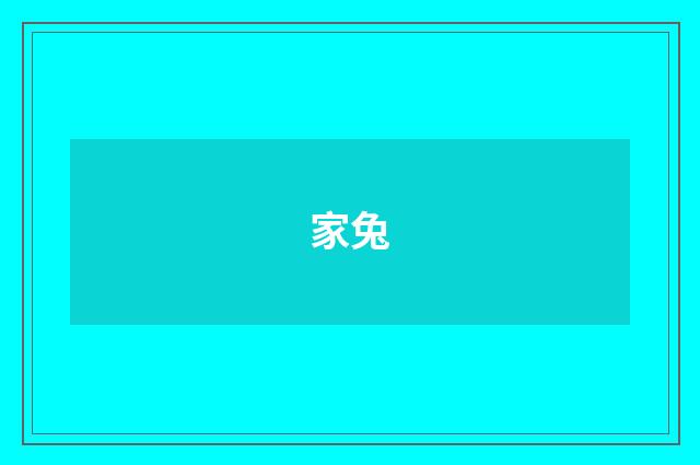 家兔