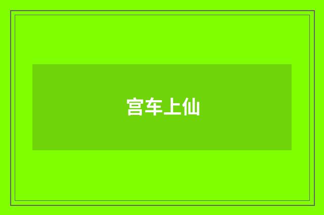 宫车上仙