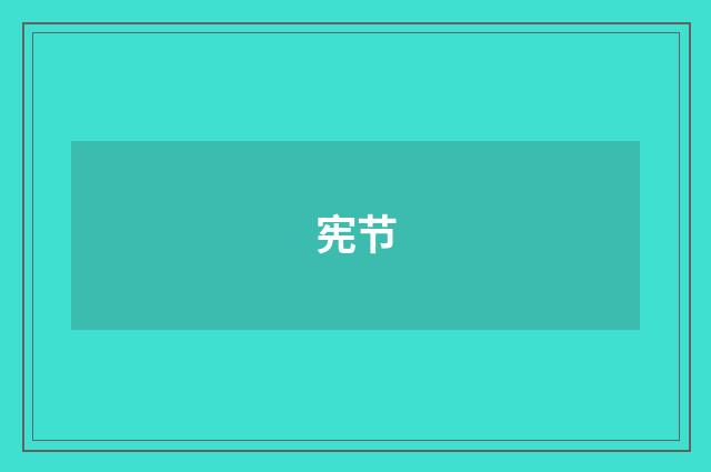 宪节