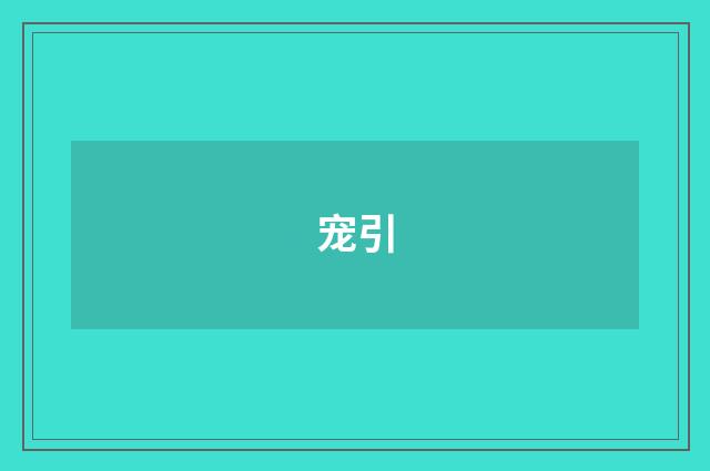 宠引
