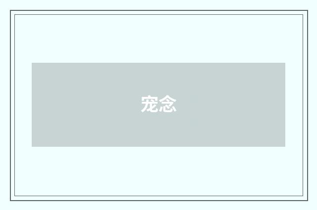 宠念