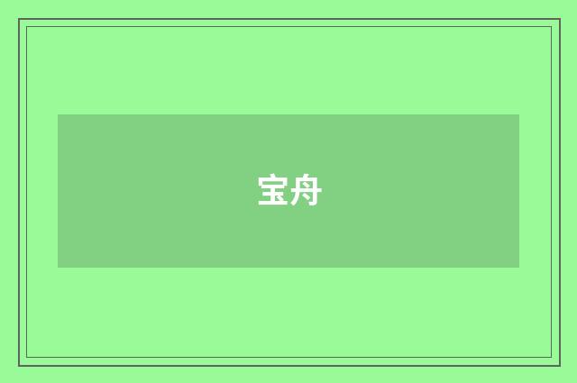 宝舟