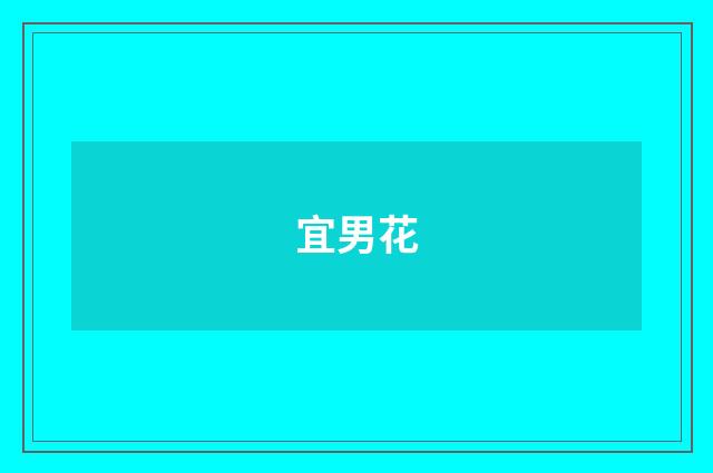 宜男花