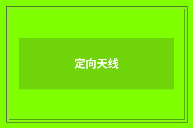 定向天线
