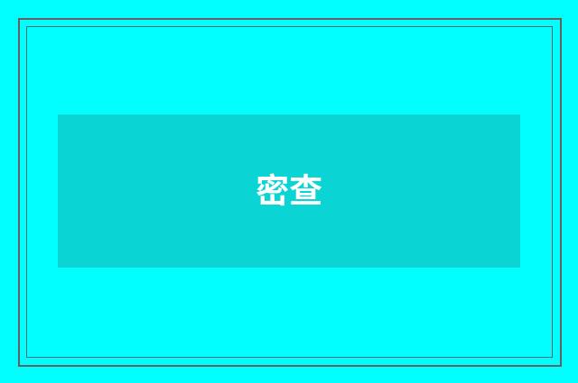 密查