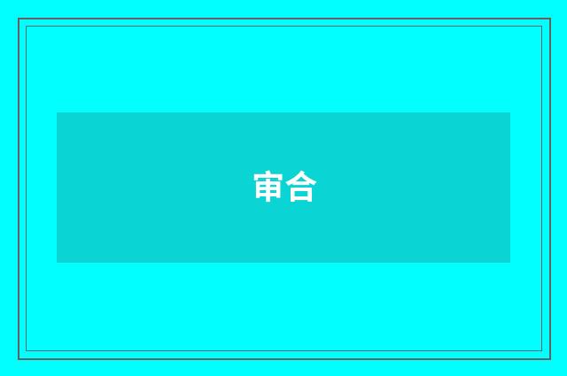 审合