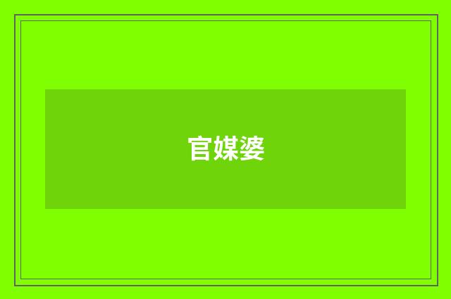 官媒婆
