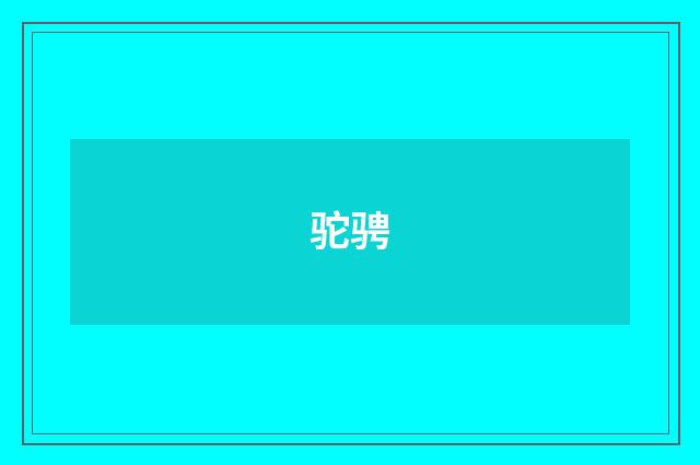 驼骋
