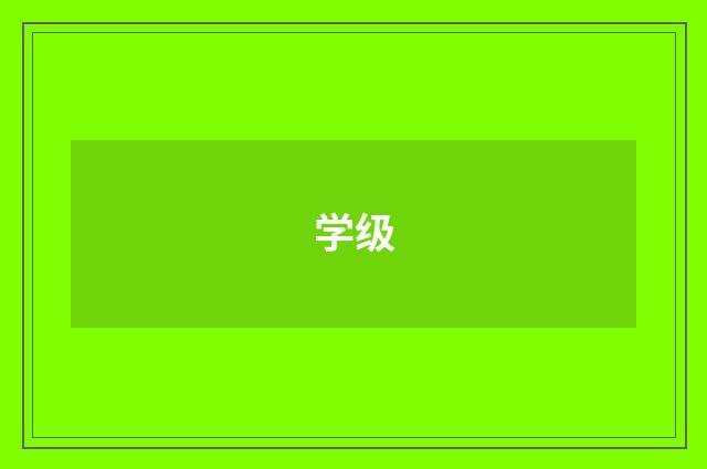 学级
