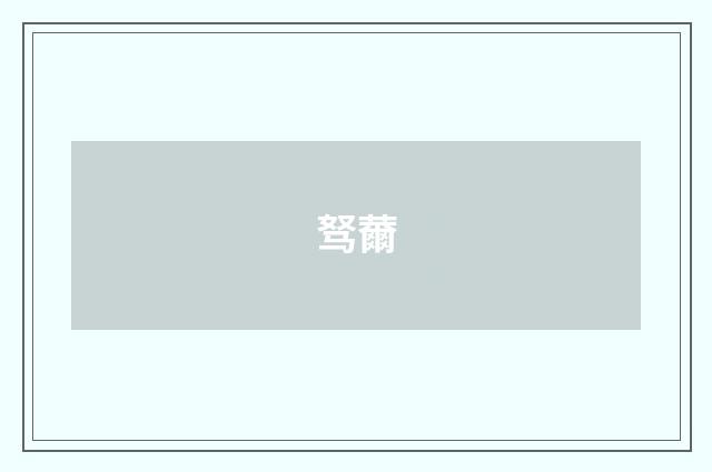 驽薾