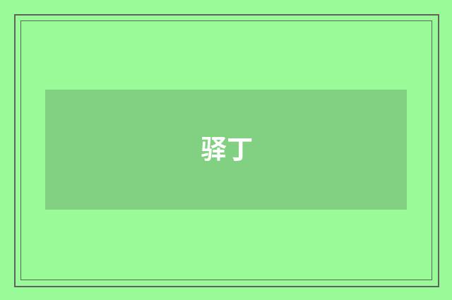 驿丁