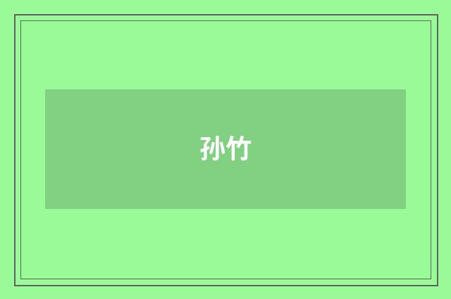 孙竹
