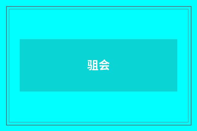 驵会