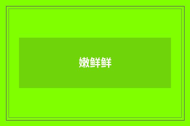 嫩鲜鲜