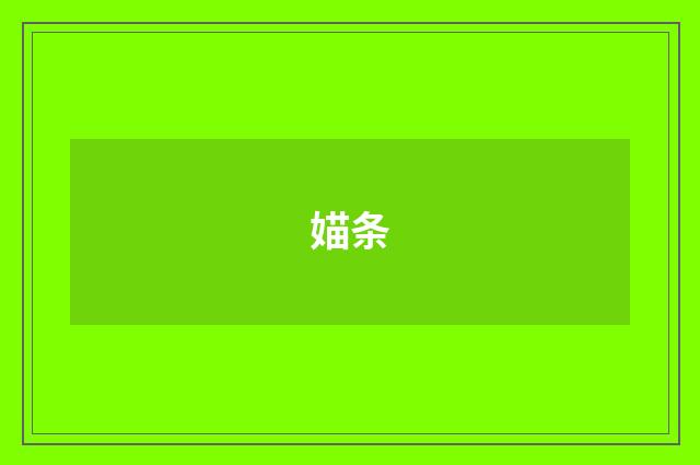 媌条