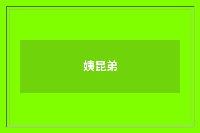 姨昆弟