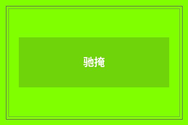 驰掩