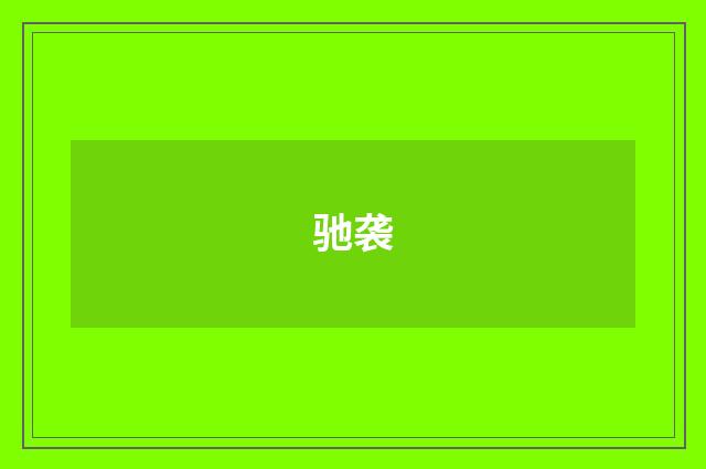 驰袭