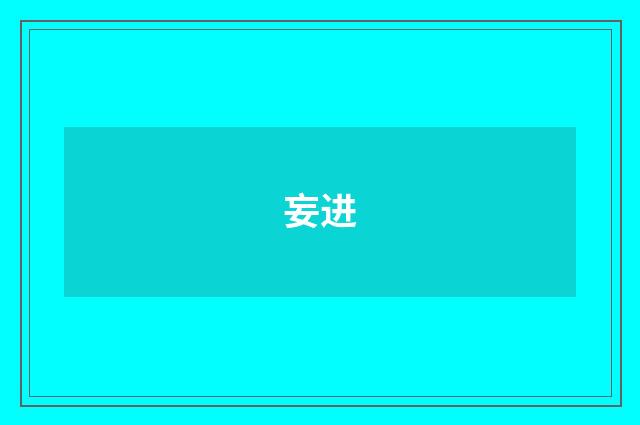 妄进