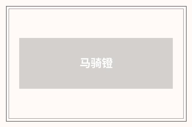 马骑镫