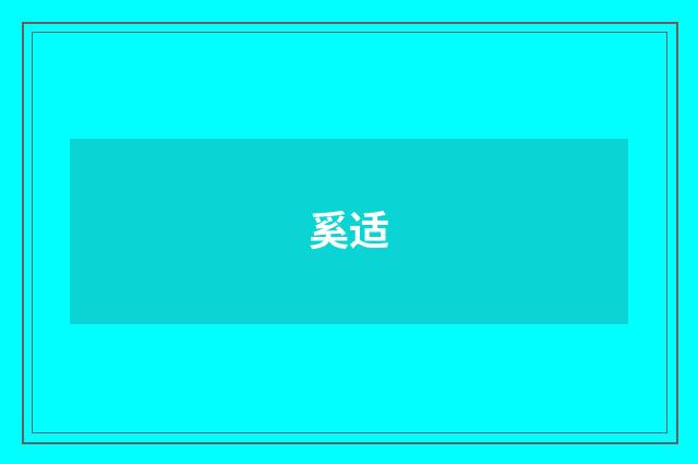 奚适