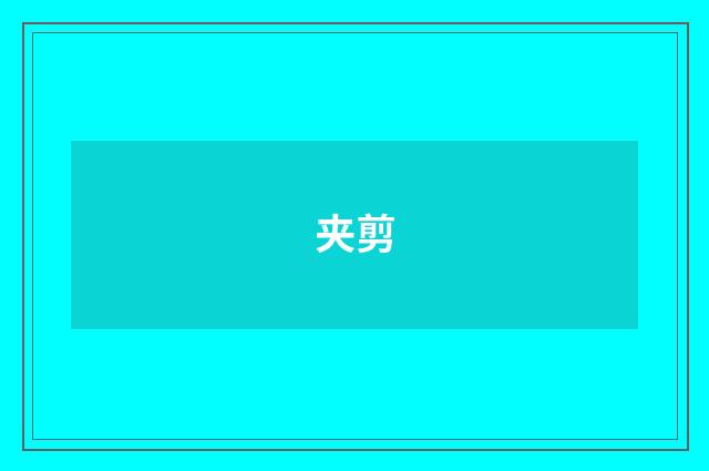 夹剪