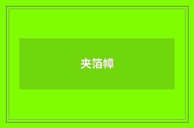 夹箔幛
