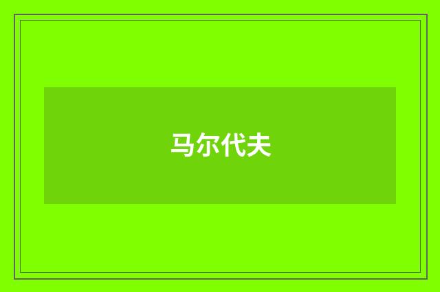马尔代夫