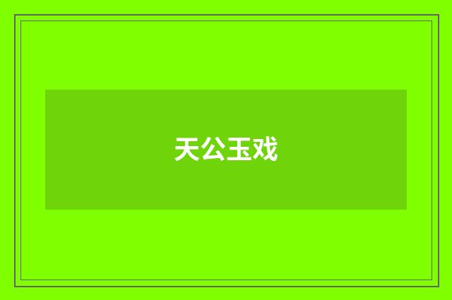 天公玉戏