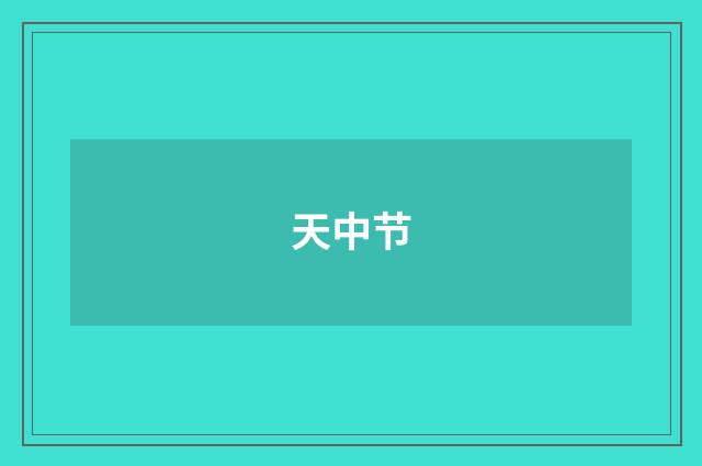 天中节