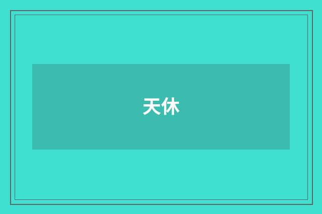 天休