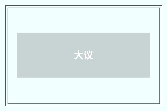 大议
