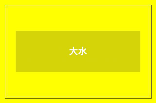 大水