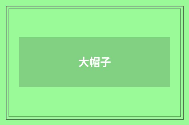 大帽子