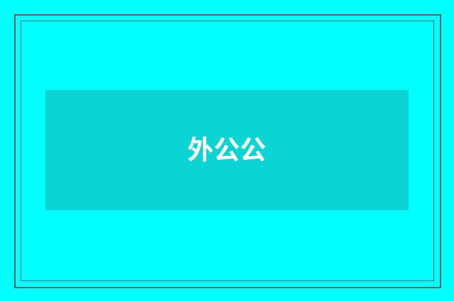 外公公