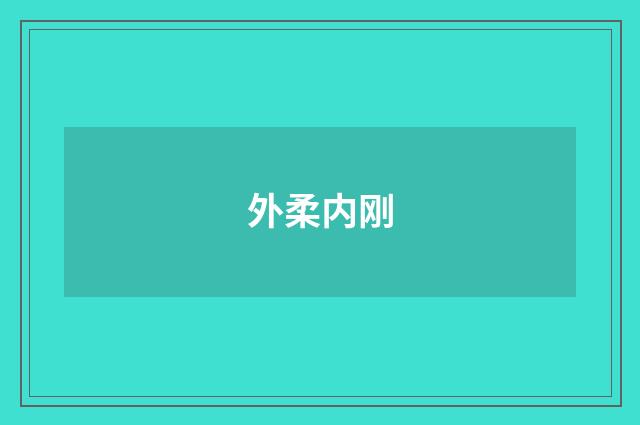 外柔内刚