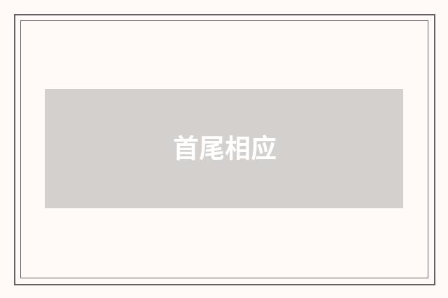 首尾相应