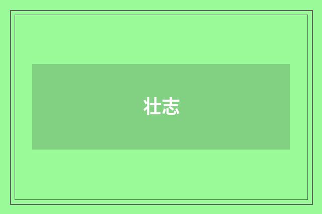 壮志