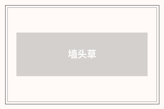 墙头草