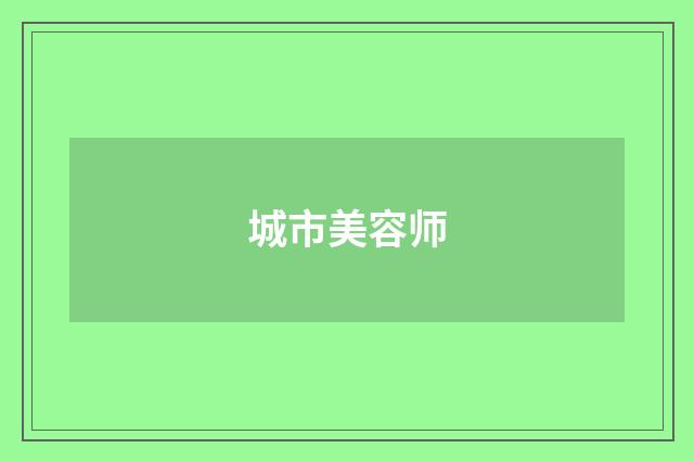 城市美容师