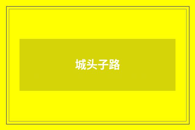 城头子路