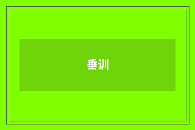 垂训