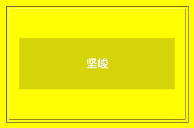 坚峻