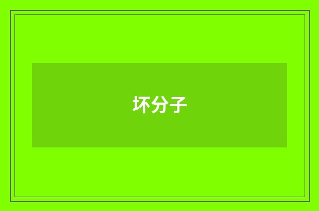 坏分子