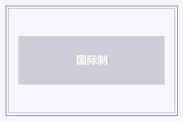 国际制