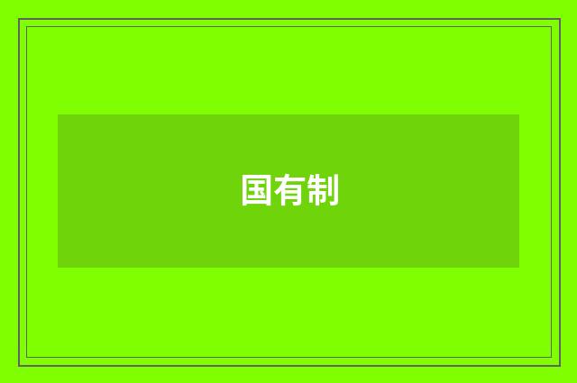 国有制