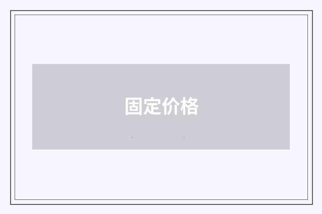 固定价格