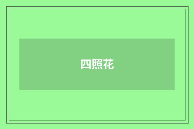 四照花