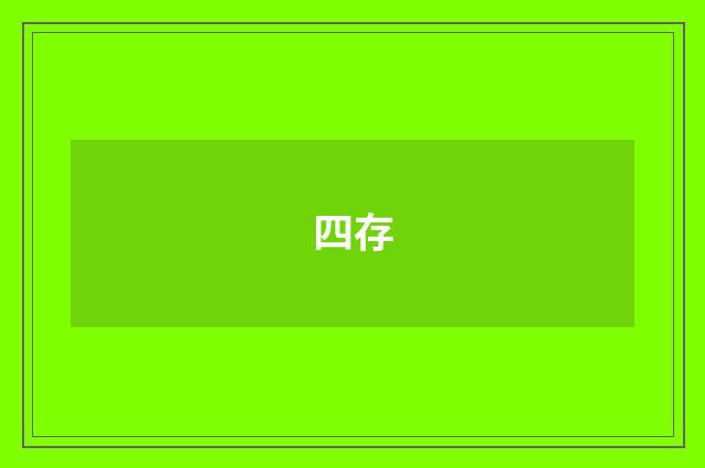 四存