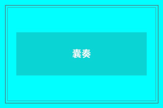 囊奏